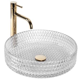Rea Cristal Transparent 39 työtasoinen pesuallas