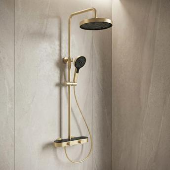 Conjunto de chuveiro Rea Creo Brush Gold