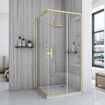 Rea City 90x90 dušas kabīne Gold