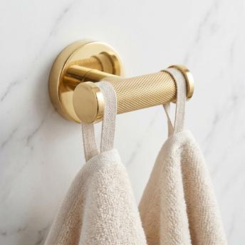 Double patère 6612 Modern Gold