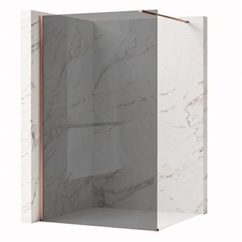 Kabina prysznicowa Walk-In Rea Flexi Grey / Brush Copper 140