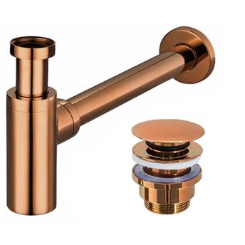 Univerasl Basin siphon click-clack Copper
