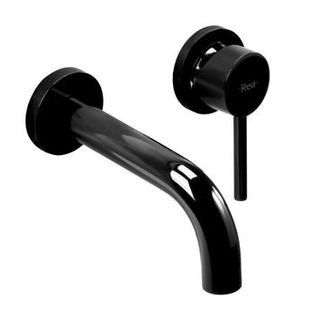 Slavina u ravnini Rea Lungo Black Metallic + BOX