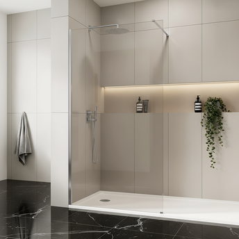 Paroi de douche Rea Flexi Transparent / Chrome 100