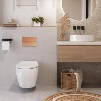 WC voorwand installatiesysteem K011A-Q REA T Brush Copper/Rose Gold