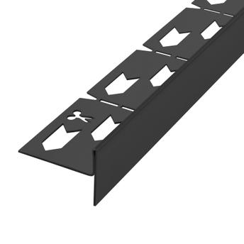 Dušo padėklo nuolydis 100 cm juodas
