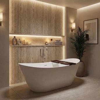 Freestanding bath Rea Ferrano Slim 180