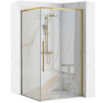 SOLAR dušas kabīne GOLD Brush 90x90