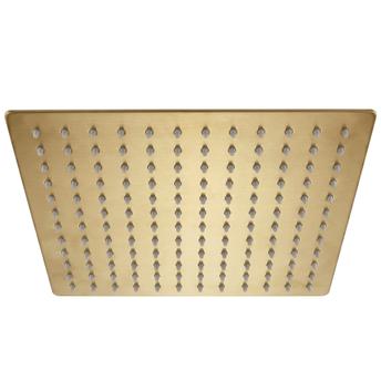 Pomme de douche carrée REA JS-P015BG 30cm Brush Gold