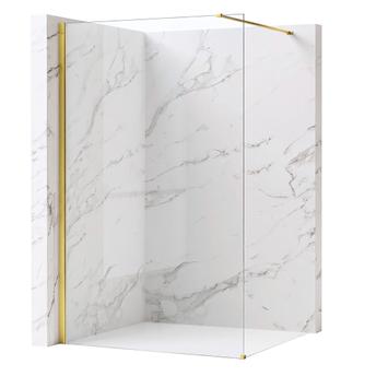 Tuš zaslon Rea Flexi Transparent / Gold 140
