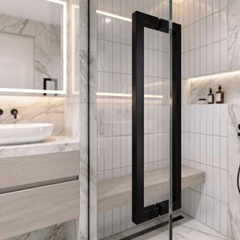 Shower door handle Rea 01 Black