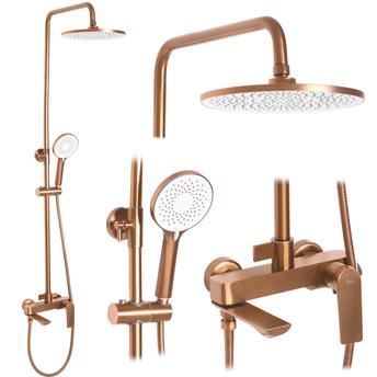 REA AVALON BRUSHED Copper dušas komplekts