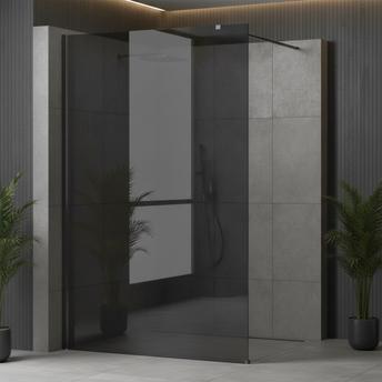 Tuš zaslon Rea Flexi Grey / Titan 90