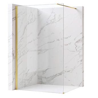 Tuš zaslon Rea Flexi Transparent / Gold 70