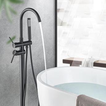 Vloeren  badmengkraan Rea Ortis Black