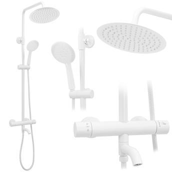 Termosztátos zuhanyszett Rea Lungo White Matt