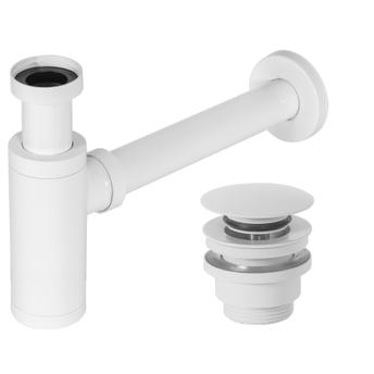 Univerasl Basin siphon basin click-clack  White