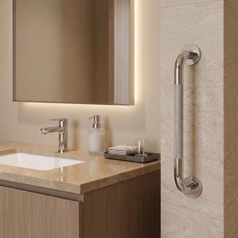 Anti-slip bathroom grab bar 104 Chrome