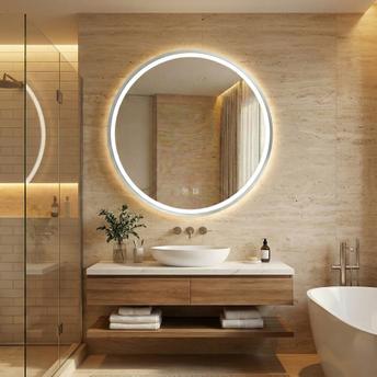 Mirror LED 90cm MMJ BRUSH SILVER