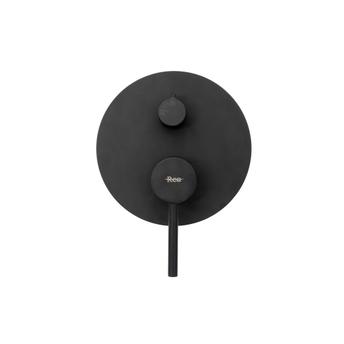 Komplet tuša u ravnini Rea Lungo Black black + BOX