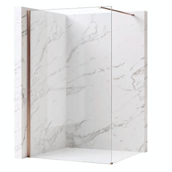 Kabina prysznicowa Walk-In Rea Flexi Transparent / Brush Copper 140