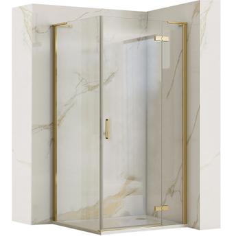 Cabina doccia REA Hugo 90x90 Gold Brush