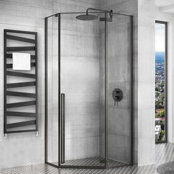 Dušo kabina DIAMONT BLACK MAT 80x80