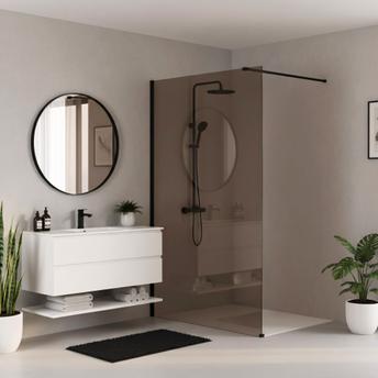 Paroi de douche Rea Flexi Brown / Black 110