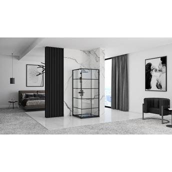 Rea Concept Melna dušas kabīne 90x90