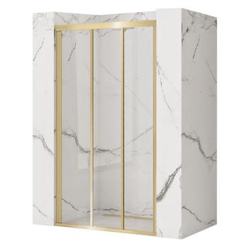 Porta doccia Rea Alex 120 Gold Brush