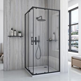 Duschkabine Rea City 90x90 Black