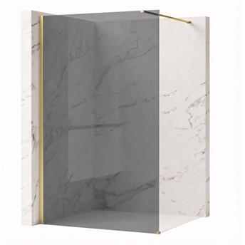 Tuš zaslon Rea Flexi Grey/ Brush Gold 100