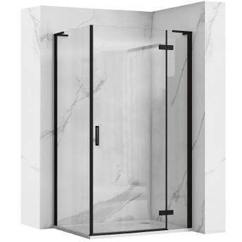 Cabina doccia REA Hugo Black 100x90