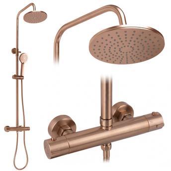 DUŠAS KOMPLEKTS AR TERMOSTATU Rea Parot Light Brush Copper