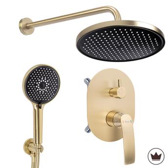Komplet za tuširanje za vgradnjo Rea Como M2 Brush Gold + BOX