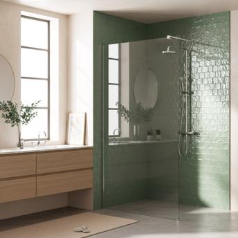 Paroi de douche Rea Flexi Transparent / Chrome 110