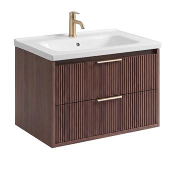 Szafka łazienkowa z umywalką Rea Sherry 60cm Brown Walnut