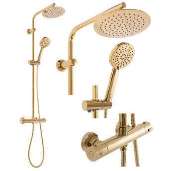 Doucheset REA BLISS Gold met THERMOSTAAT