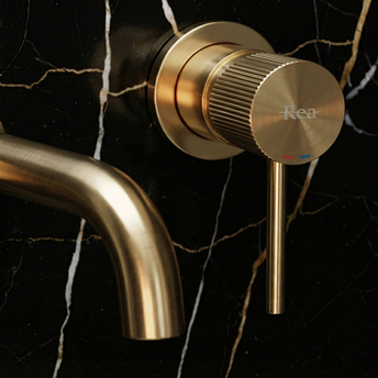 Unterputz Armatur Rea Lungo Stripe Brush Gold
