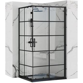 Rea Concept Black 80x100 dušas kabīne