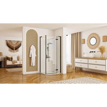 Cabina doccia REA Hugo Black 100x90