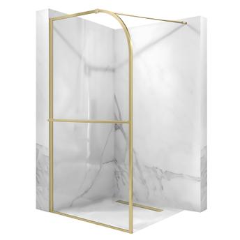 Ścianka prysznicowa Rea Sky Brush Gold 120