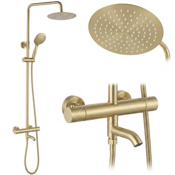 Rea Lungo Diamond Gold Brush dušikomplekt koos termostaadiga