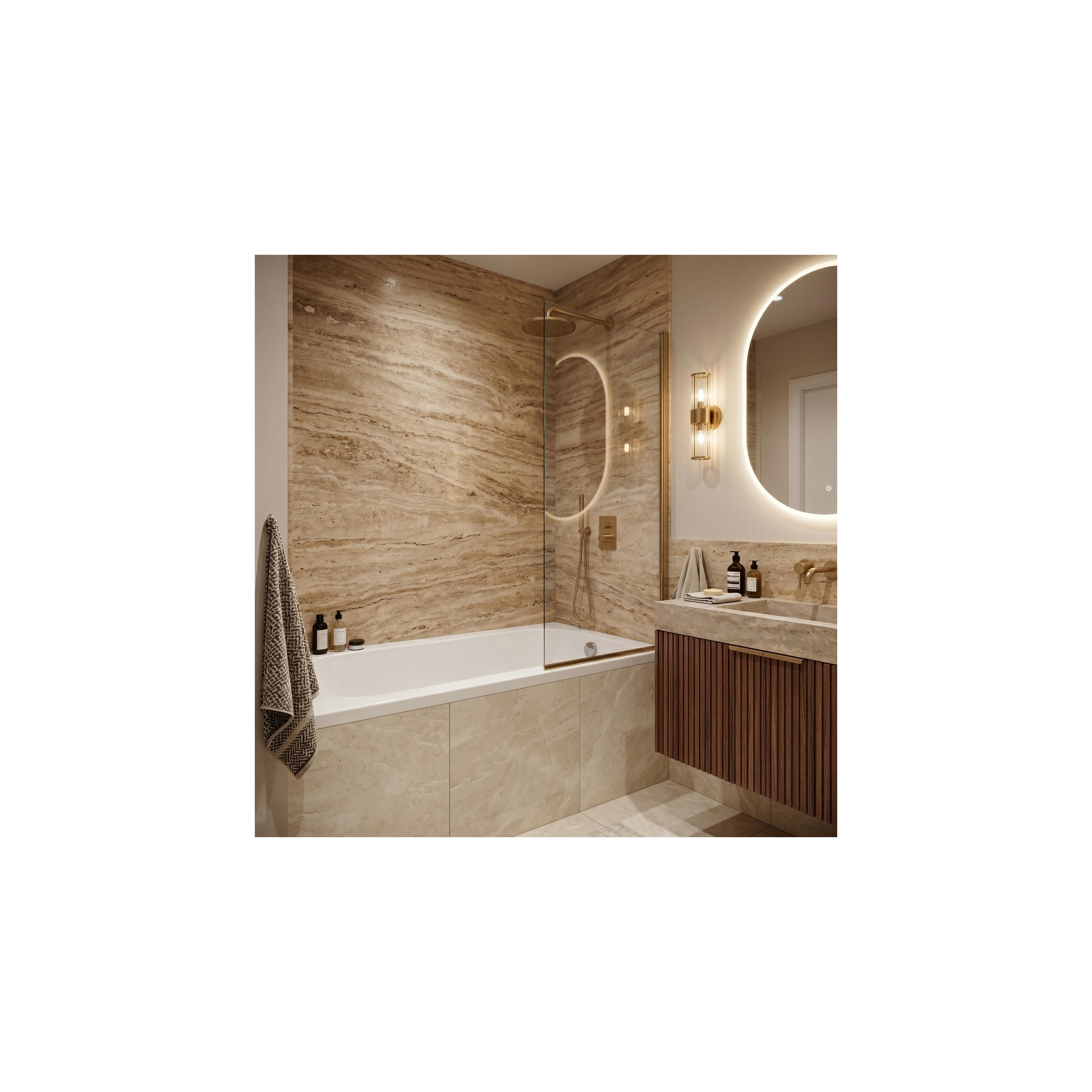 Acryl-Einbaubadewanne Rea Gloria 130