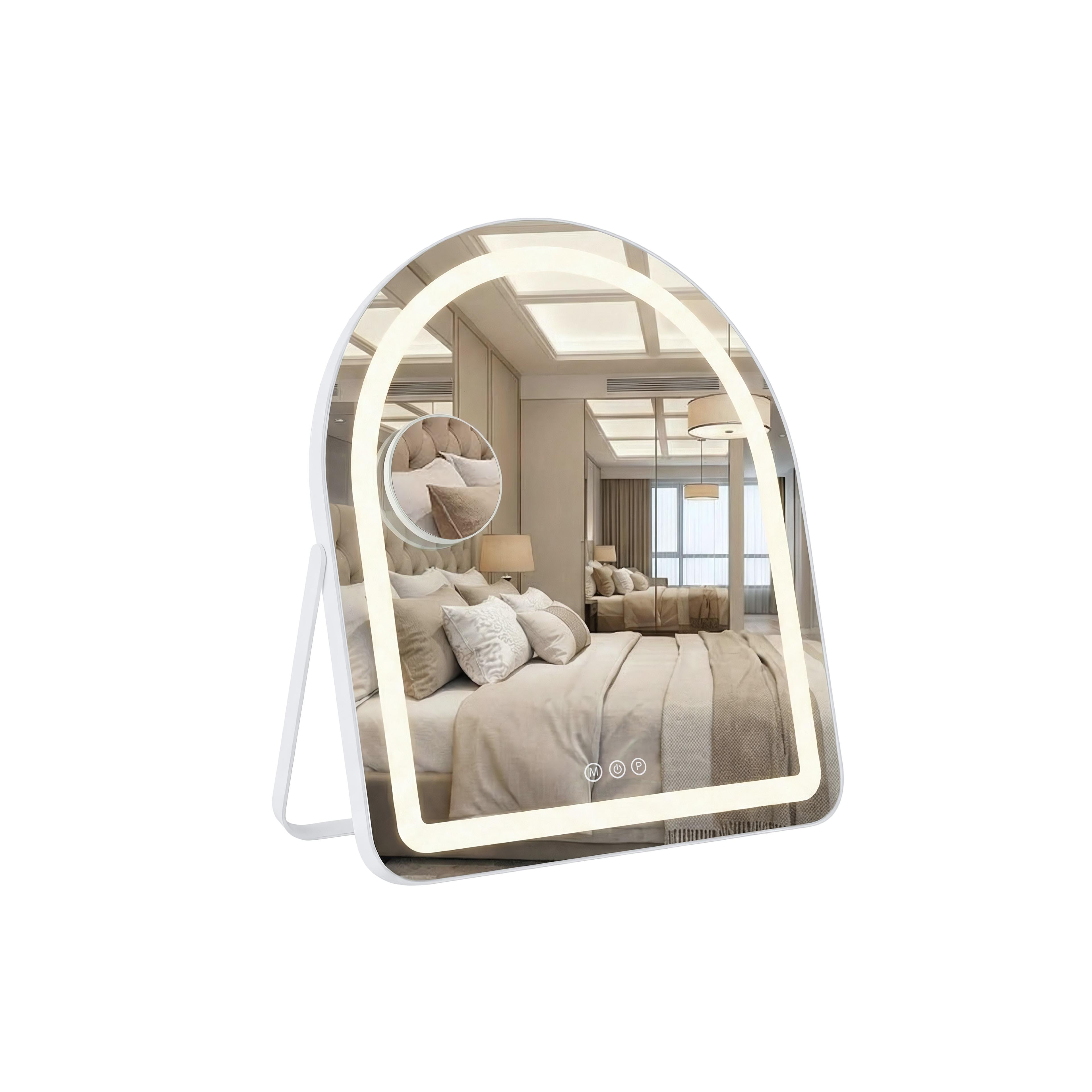 Spiegel LED GLAM White 40x45cm