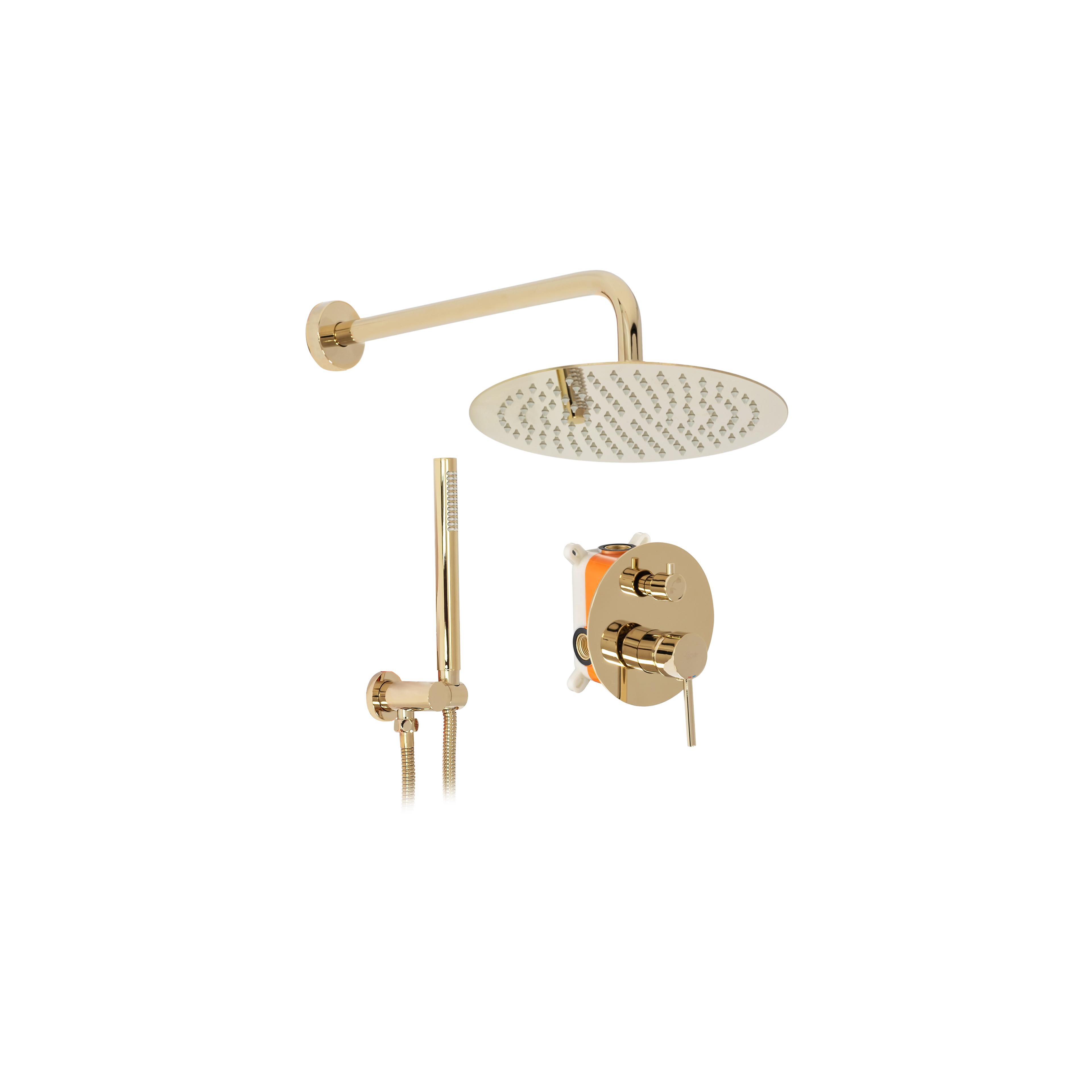 ДУШ СИСТЕМА за вграждане Rea Lungo L. Gold + BOX