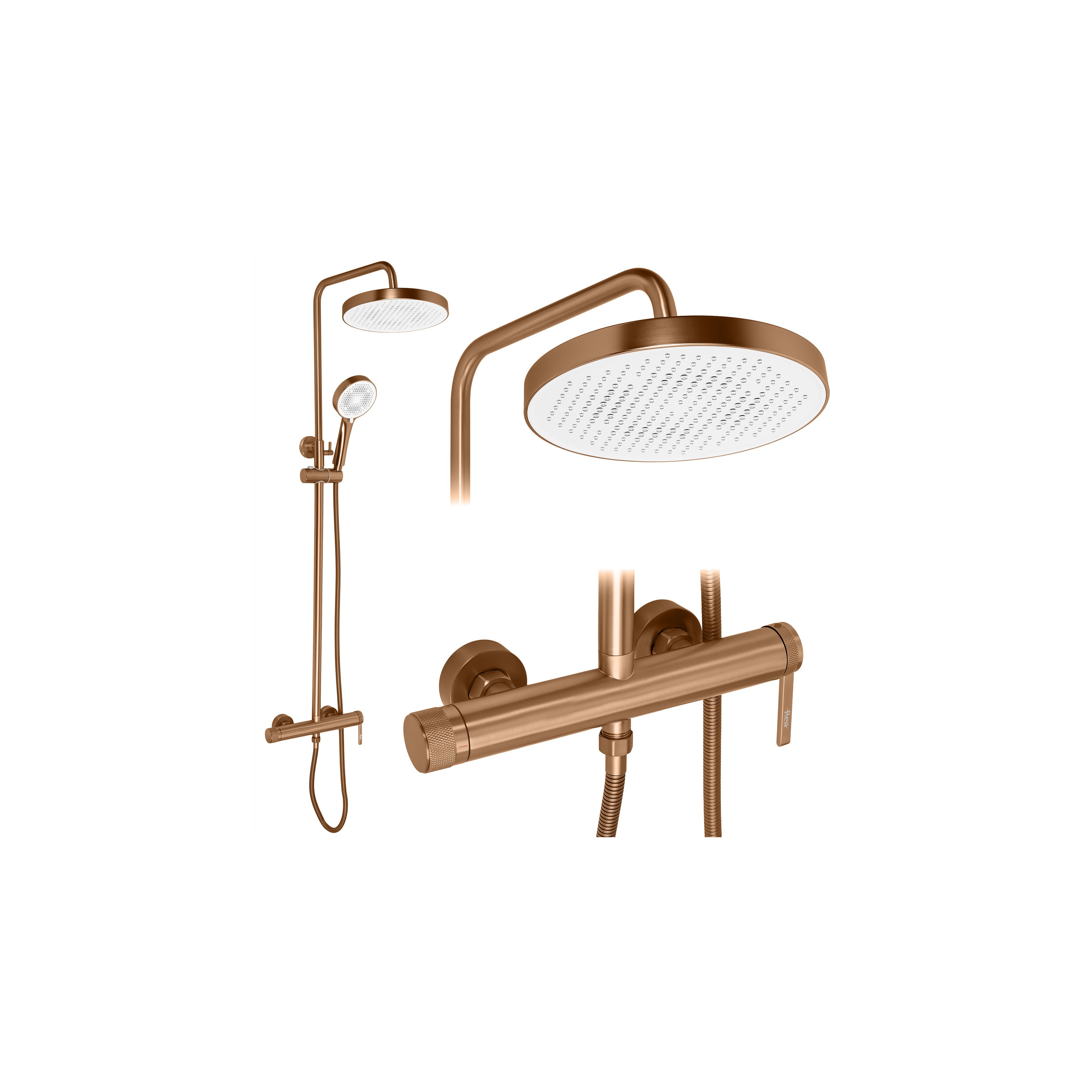 Duschgarnitur Rea Grace Brush Copper