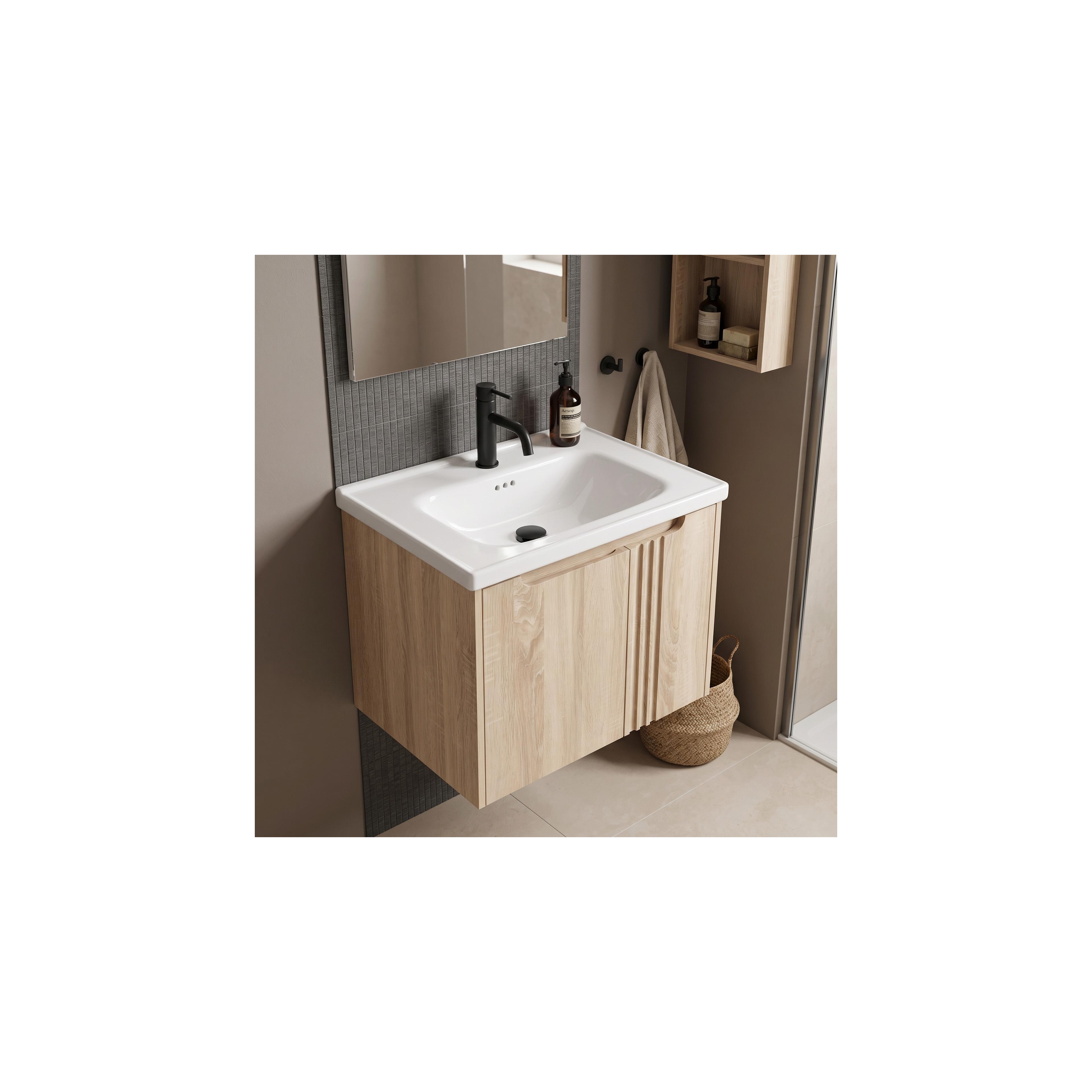 Bathroom vanity unit with sink Rea DB86-60L-3 Light 60cm