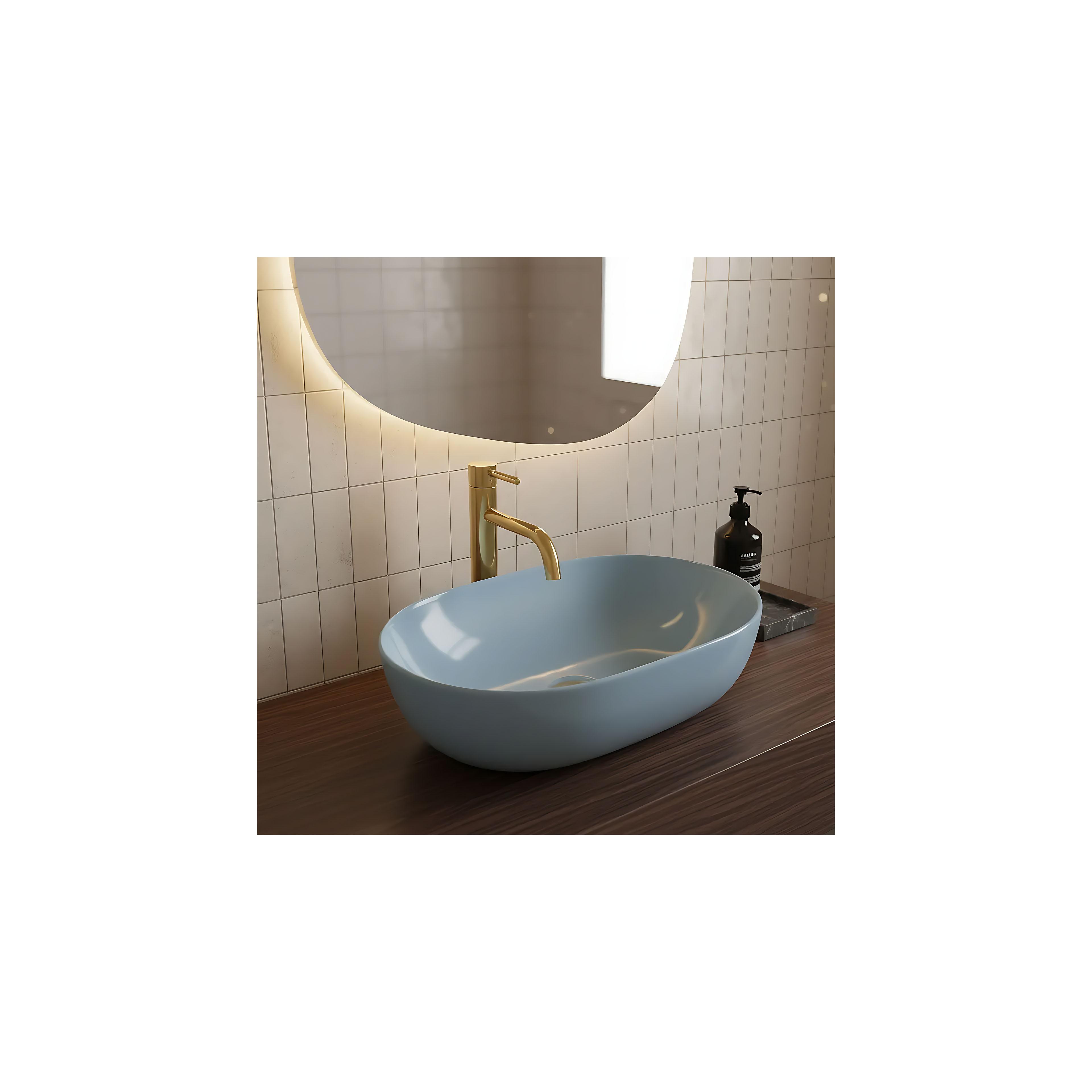 Aufsatzwaschbecken Rea LISA L.BLUE SHINY