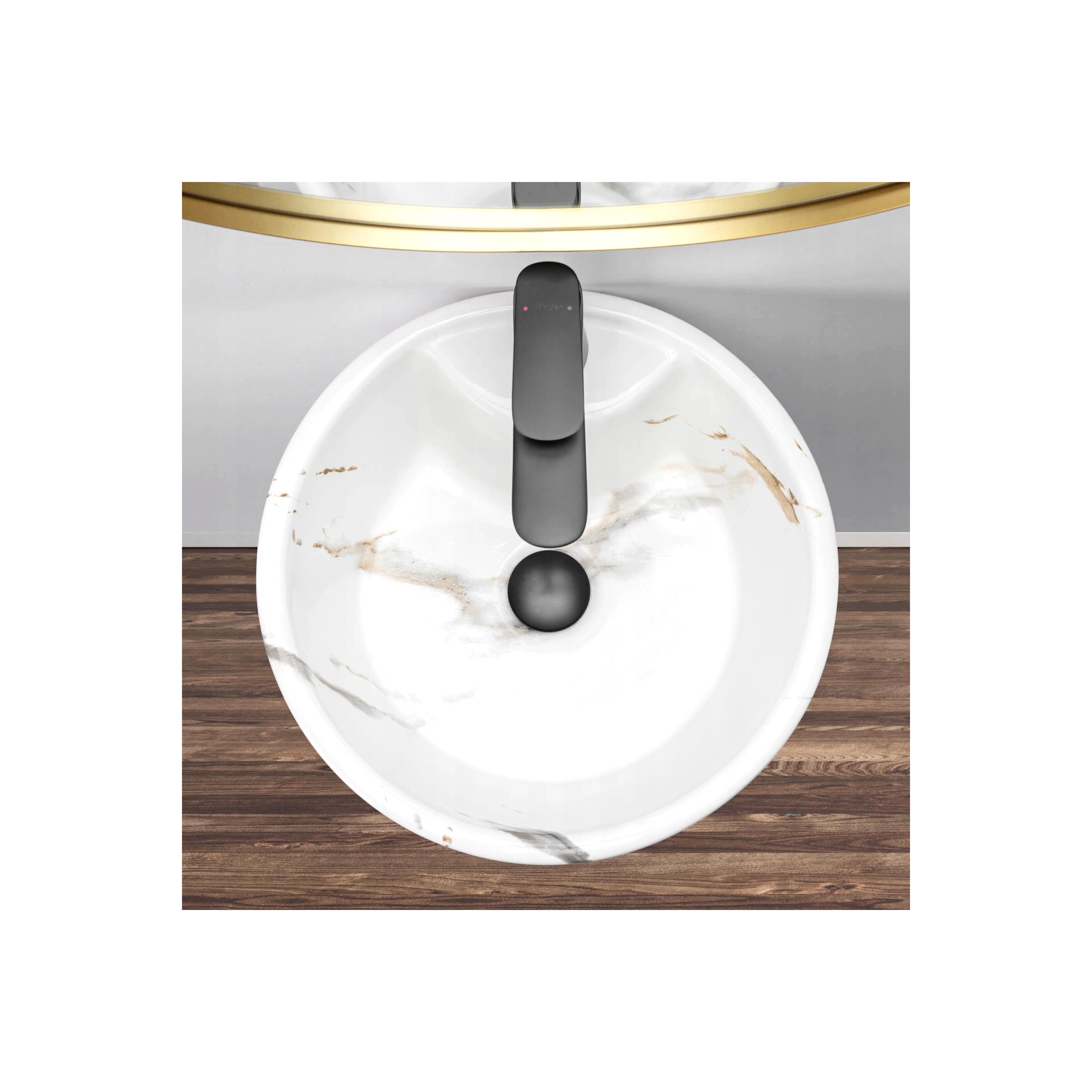 Brīvi stāvoša keramikas izlietne Blanka Marble Marble